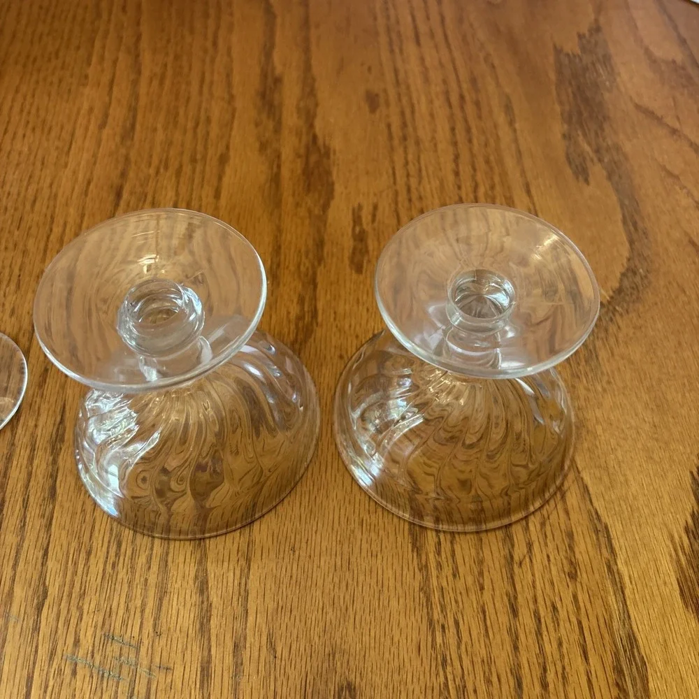 Set Of 4 Vintage Fostoria Colony pedestal Champagne/Tall Sherbet dessert dishes